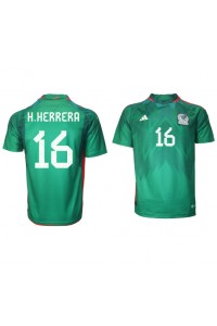 Mexico Hector Herrera #16 Fotballdrakt Hjemme Klær VM 2022 Korte ermer